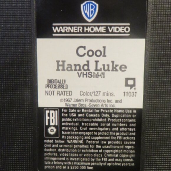 COOL HAND LUKE - 1967 - VHS (1991 Release) - Picture 10 of 10